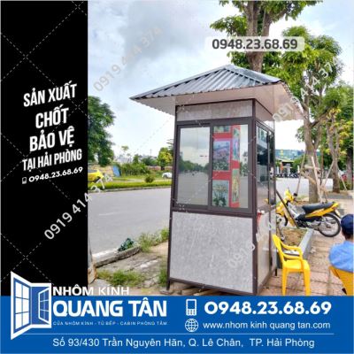 Chốt bảo vệ nhỏ 1.15m x 1.15m x 2.4m dành cho Khu dân cư