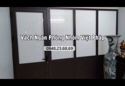 Vách ngăn phòng Nhôm Việt Pháp, khách hàng Ngõ 430 Trần Nguyên Hãn, Hải Phòng