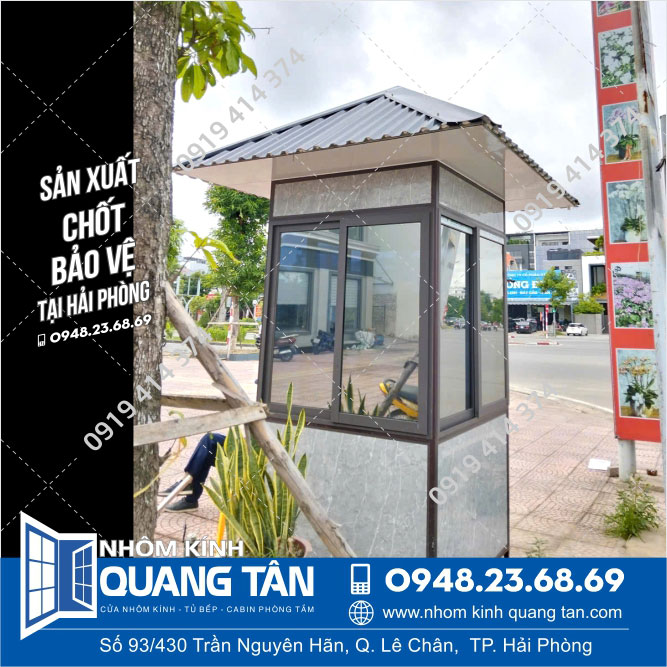 Chốt bảo vệ nhỏ 1.15m x 1.15m x 2.4m dành cho Khu dân cư - Ảnh 3