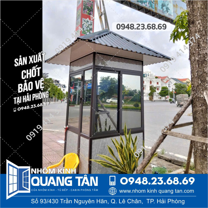 Chốt bảo vệ nhỏ 1.15m x 1.15m x 2.4m dành cho Khu dân cư - Ảnh 1